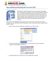 Mem-publish posting blog dari ms.word 2007.pdf