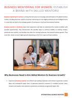 Business Mentoring for Women Establish a Brand with Skilled Mentors!.pdf