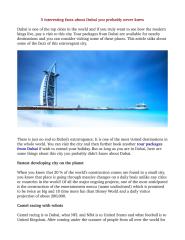 5 interesting facts about Dubai you probably never knew.pdf