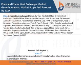 Plate and Frame Heat Exchanger Market Growth Analysis, Market Scope And Forecast by 2027.pptx